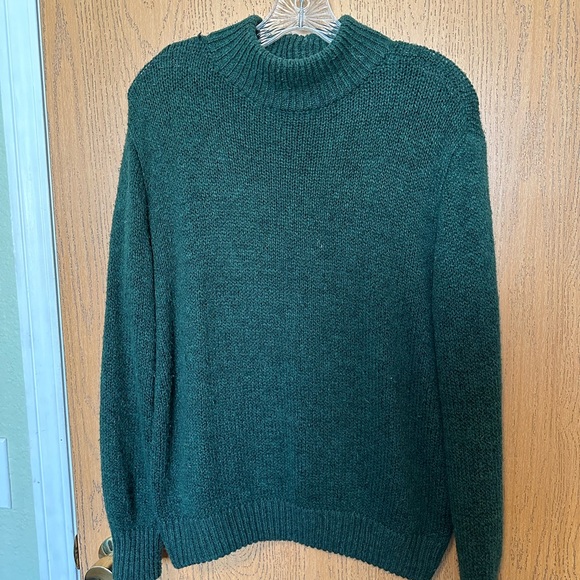 Aerie Forrest Green Knit Sweater - Picture 2 of 3